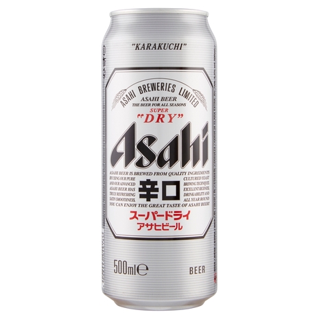 Birra Asahi in Lattina, 50 cl